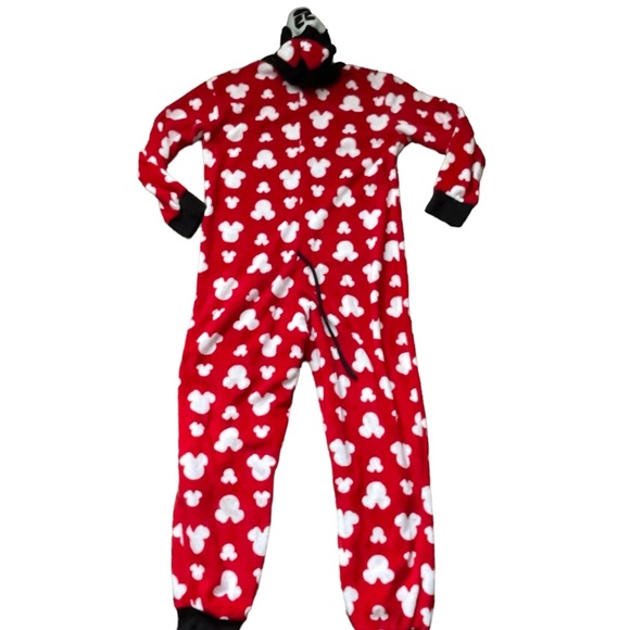 Disney Minnie Mouse Soft Cozy Sleepwear Adult Onesie Pajama One Piece (size M) - Picture 6 of 6